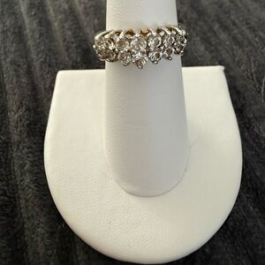 Elegant Gold Filled Crystal Ring